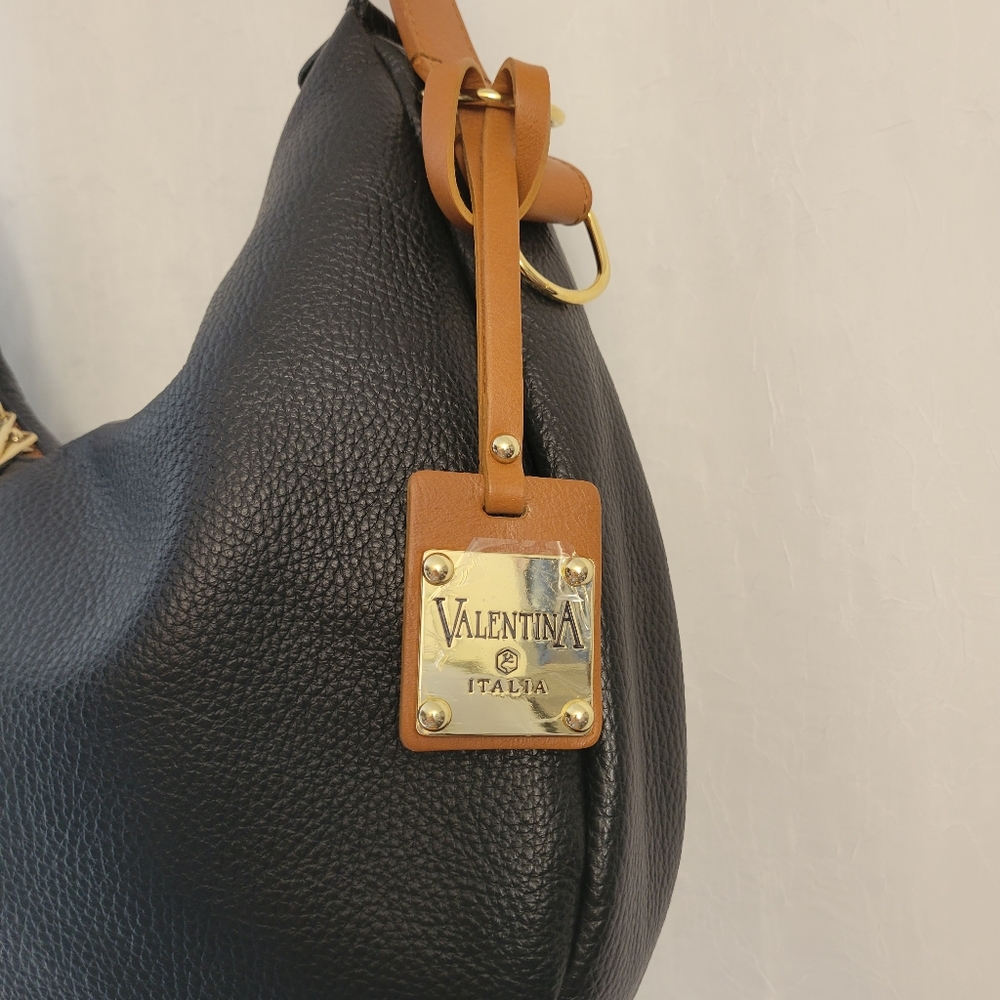 Valentina Leather Hobo Bag - Picture 2 of 15